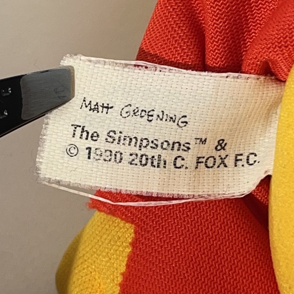 Vintage 1990 The Simpsons Burger King plush dolls Lot of 2 figures! Bart & Lisa! - Picture 8 of 8